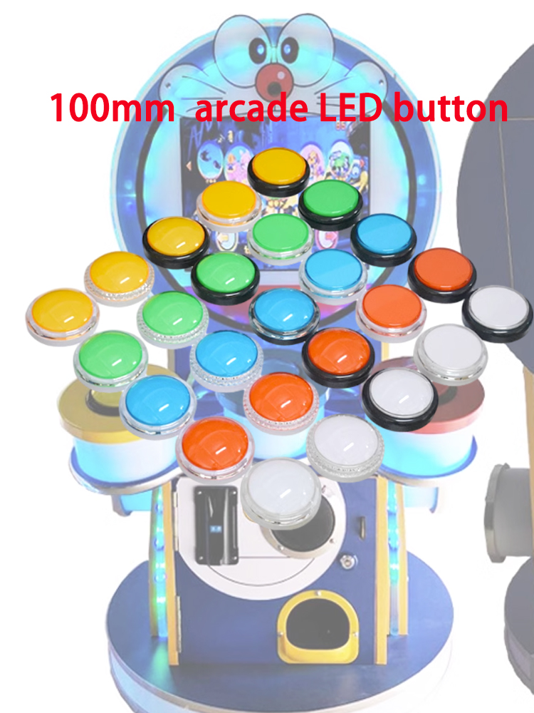 12V 아케이드 LED 버튼 100mm 평면 원형 버튼 - Arcade Game Jackpot 리뷰 및 가격